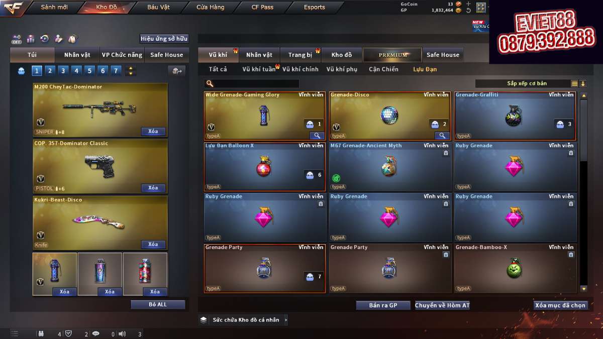 shop acc cf uy tin gia re